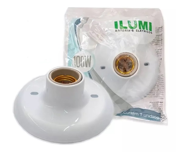 Bocal Com Soquete Para Lâmpada Plástico C12099