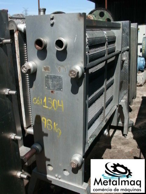 Trocador calor inox pasteurizador 183 placas Laticinio C1304
