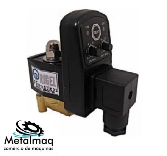 Purgador eletr timer 1/4 220v Compressor ar Comprimido C2683