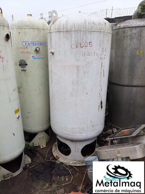 Tanque Cilindro pulmão Compressor  1000L 6,7 bar NR13 C6505