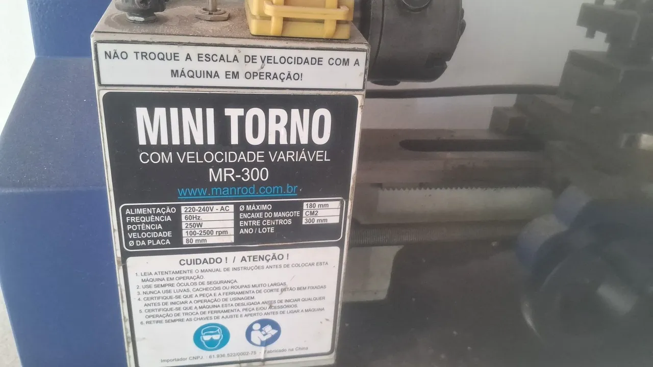 Imagem do produto Torno novo, usado poucas horas